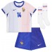 Camiseta Francia Adrien Rabiot #14 Visitante Equipación para niños Eurocopa 2024 manga corta (+ pantalones cortos)